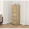 Akitas settimino 5 cassetti rovere chiaro