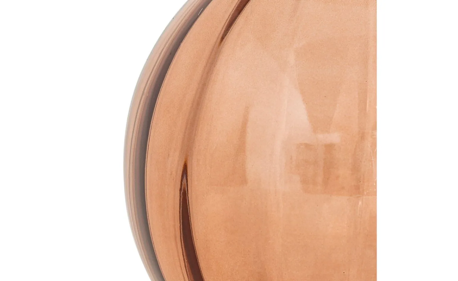 Alais vaso in vetro colore terracotta h20 cm