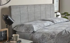 Alba letto matrimoniale contenitore grigio chiaro