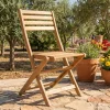 Amalfi sedia in legno di acacia pieghevole