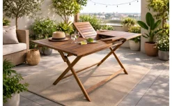 Amalfi tavolo in acacia estensibile L115/150 cm
