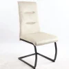 Amy sedia in tessuto beige