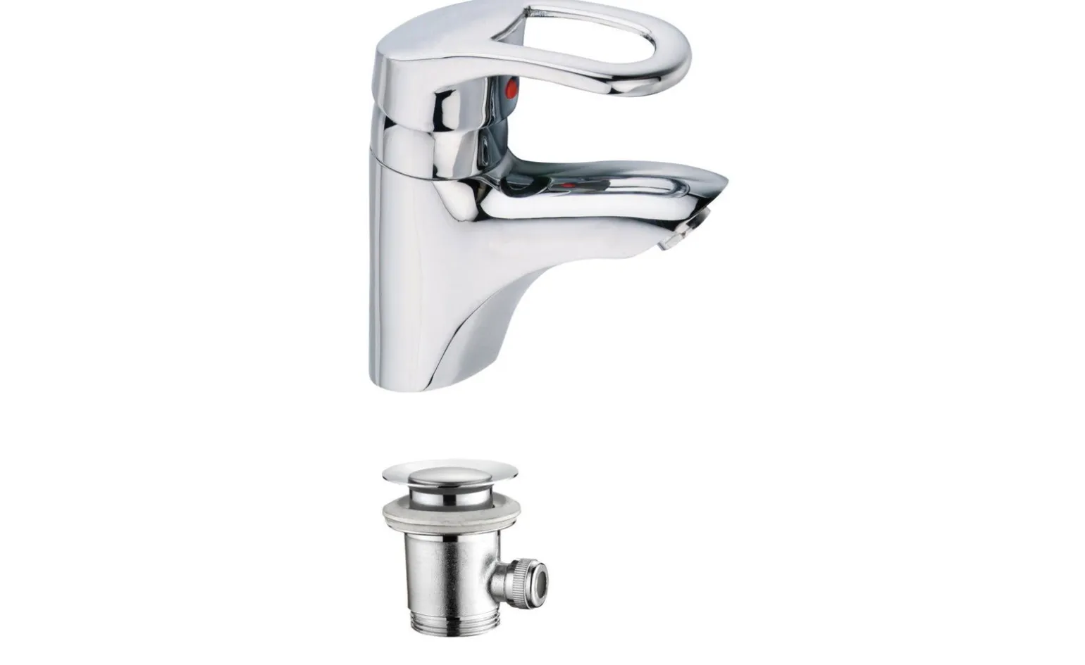 Antony miscelatore lavabo cromo Ø40 cm