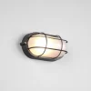 Applique Algi ovale nera lunghezza 21,3 cm