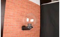 Applique esterna con braccio trasparente diametro 250 cm