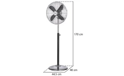 Ardes Ventilatore a piantana cromato 40cm Chrome 40PB
