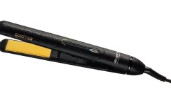 Ariete Gold Hair Slim Piastra per capelli 35 W, nero e oro