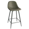 Ark 2 sgabello in similpelle grigio