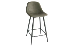 Ark 2 sgabello in similpelle grigio