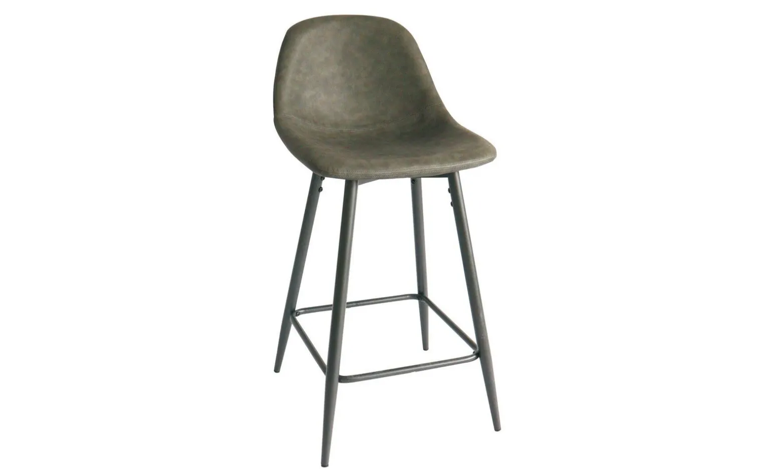 Ark 2 sgabello in similpelle grigio