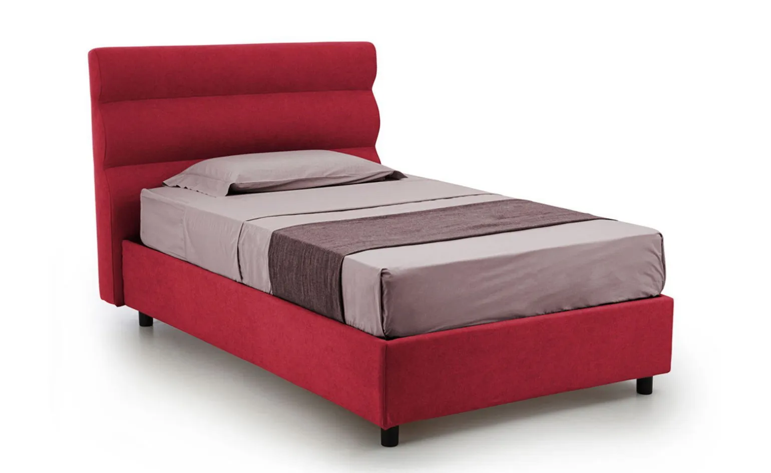 Baleari letto piazza e mezza comfort rosso