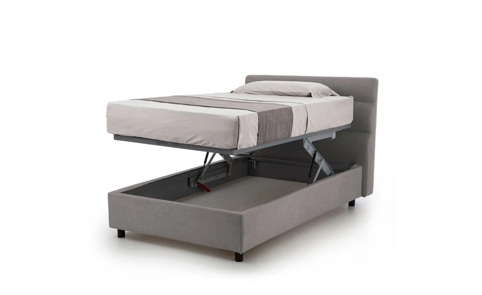 Baleari letto piazza e mezza comfort grigio