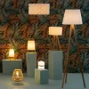 Bamboo abatjour 1 luce bianca Ø21 cm