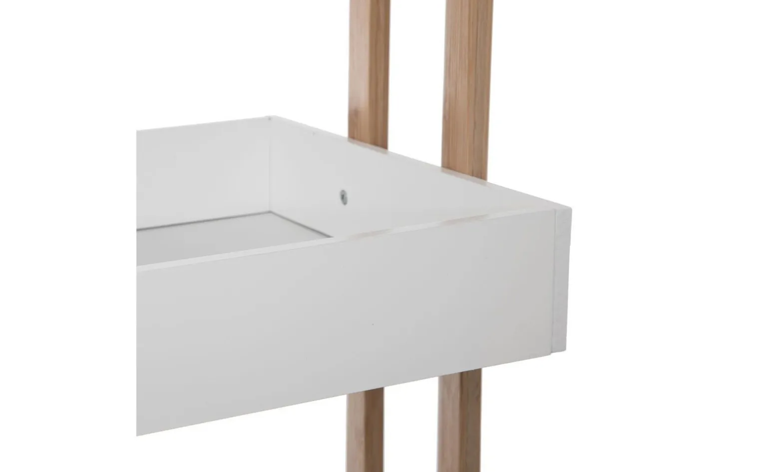 Bamboo carrello 4 piani bianco