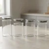 Barattolo cucina in vetro brosilicato con tappo acciaio, 800 ml