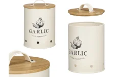 Barattolo per aglio con tappo in bambù