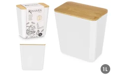 Barattolo rettangolare tappo in bamboo