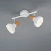 Barra latika 2 spot portalampada E14 bianco lunghezza 30 centimetri