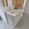 Base 3 ante con lavabo sinistro integrato