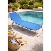 Beach lettino mare pieghevole blu 185x55x24 cm