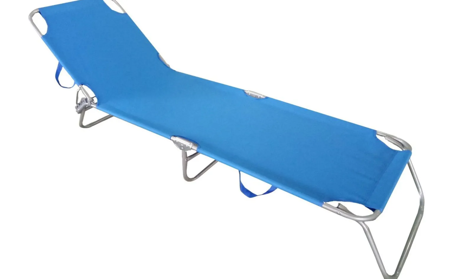 Beach lettino mare pieghevole blu 185x55x24 cm