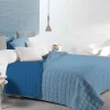 Bea trapuntino singolo bicolor azzurro
