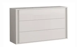 Bella comò 3 cassetti bianco lucido
