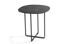 Benny tavolino nero rotondo in ceramica