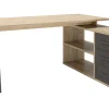 Beta scrivania angolare reversibile rovere scuro 180 cm
