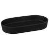 Beton piatto porta sapone in ceramica nero