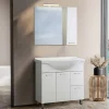 Betty mobile bagno L85 cm sospeso bianco lucido, con specchio