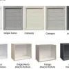 Beverly cucina 360 cm colore bianco e grigio fumo