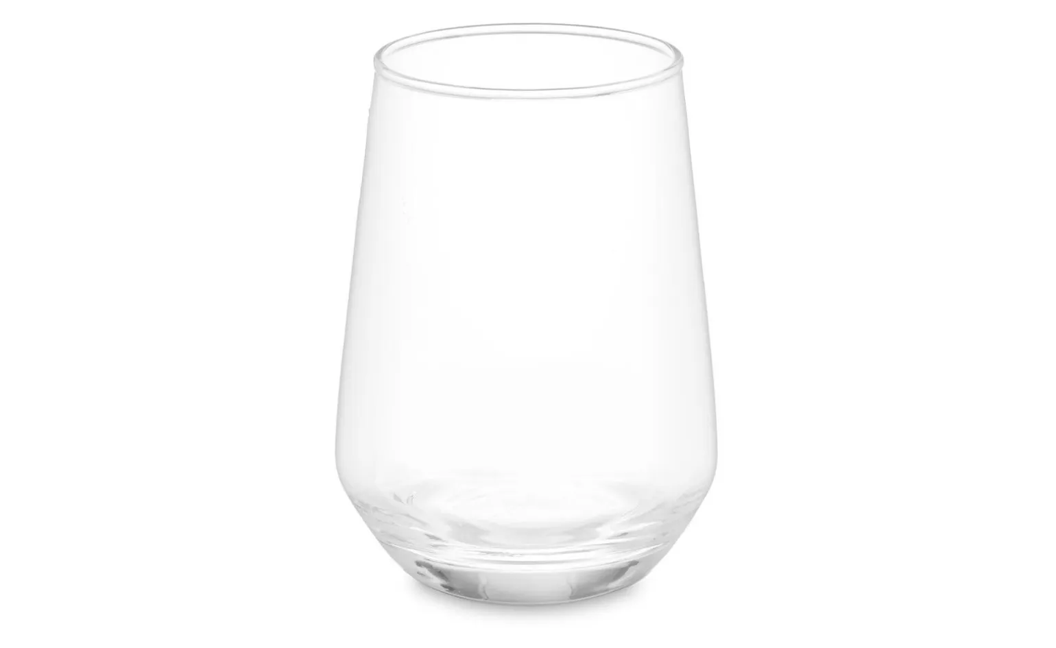 Bicchiere conico in vetro trasparente 390 ml
