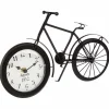 Bike orologio d'appoggio metallo nero 28x18 cm