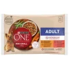 Bocconcini cane Purina One, Pollo e Manzo 4x85gr
