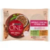 Bocconcini Purina One Cane, controllo del peso, Pollo e Tacchino 4x85gr