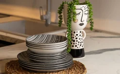 Bohemia Zebre servizio piatti 18 pezzi in porcellana