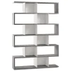 Book libreria a parete cemento/ossido bianco h215 cm