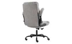 Boss poltrona ufficio in tessuto imbottito grigia