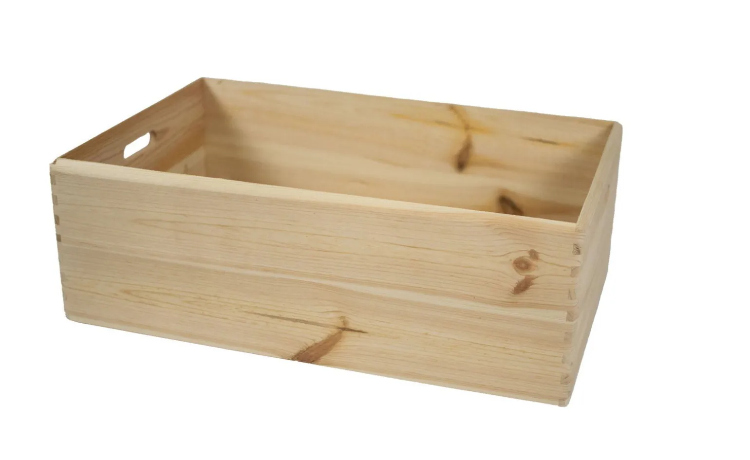 Box in legno di pino con fondo in HDF