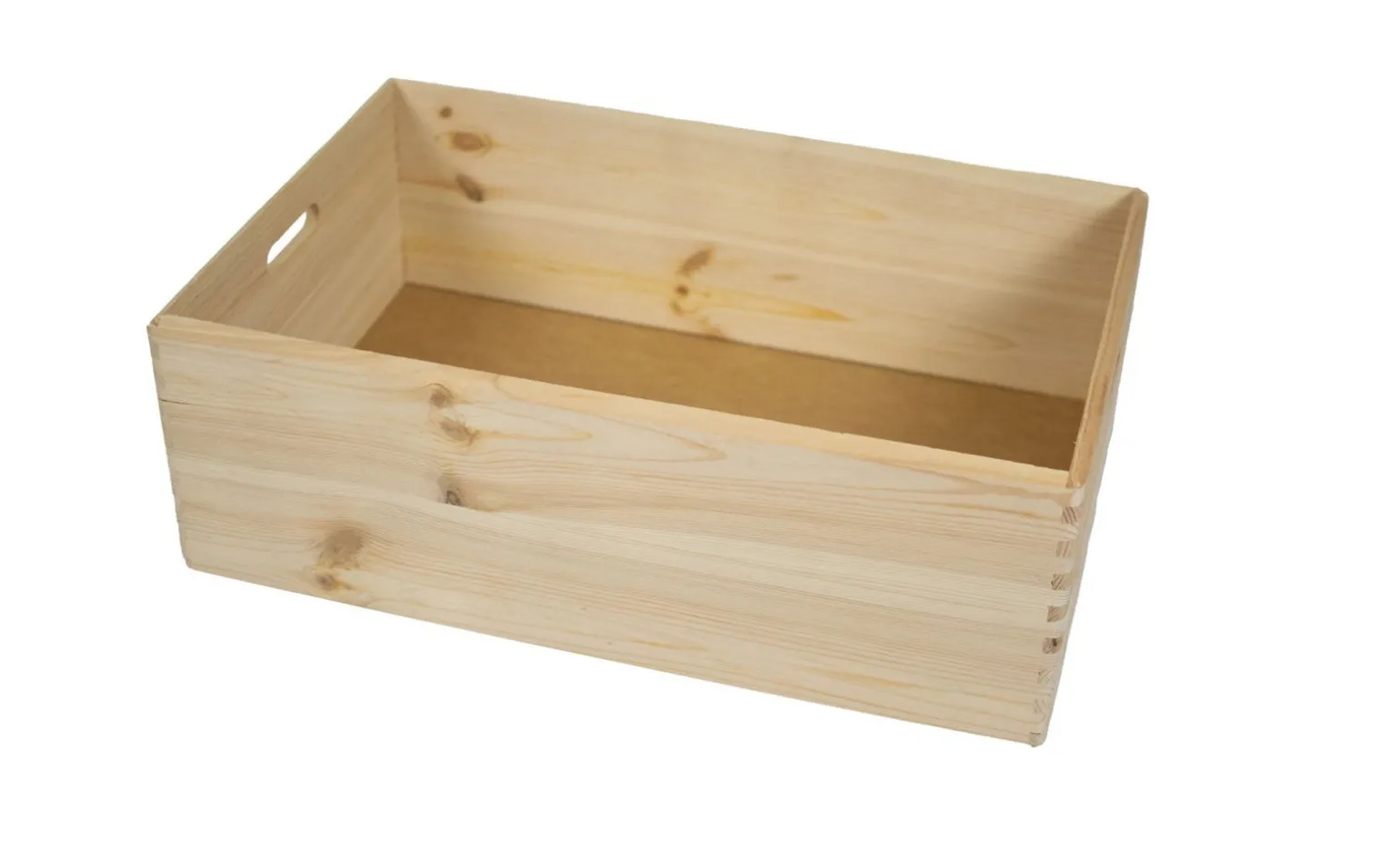 Box in legno di pino con fondo in HDF