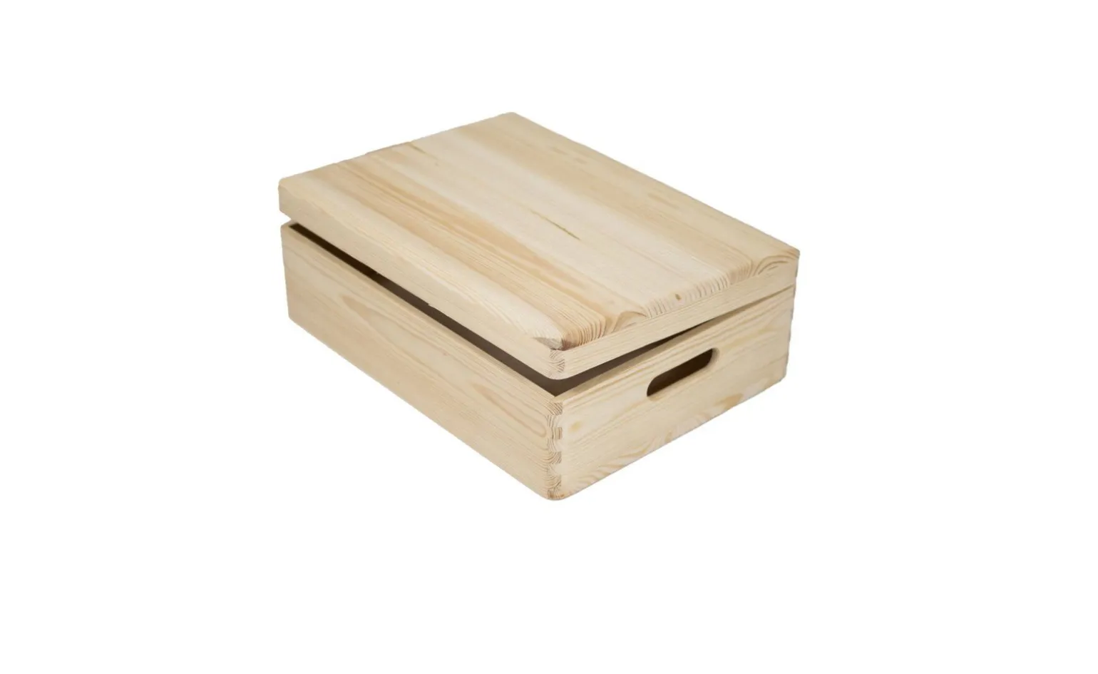 Box in legno di pino con fondo in HDF e coperchio - 40x30 cm