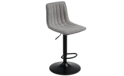 Brenta sgabello in tessuto grigio chiaro