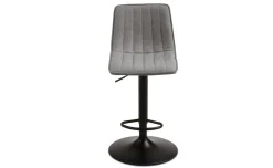 Brenta sgabello in tessuto grigio chiaro