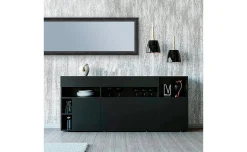Brina specchio nero 40x130 cm