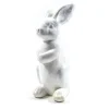 Bunny coniglio in resina bianco h40 cm