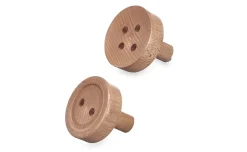 Button appendino parete 2 pezzi Ø6,5 cm