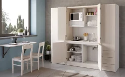 Cabrio cucina a scomparsa betulla senza frigo e 2 armadi