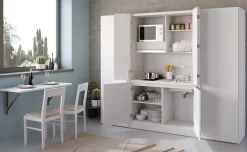 Cabrio cucina a scomparsa bianca