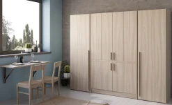 Cabrio cucina a scomparsa olmo con frigo con 2 armadi